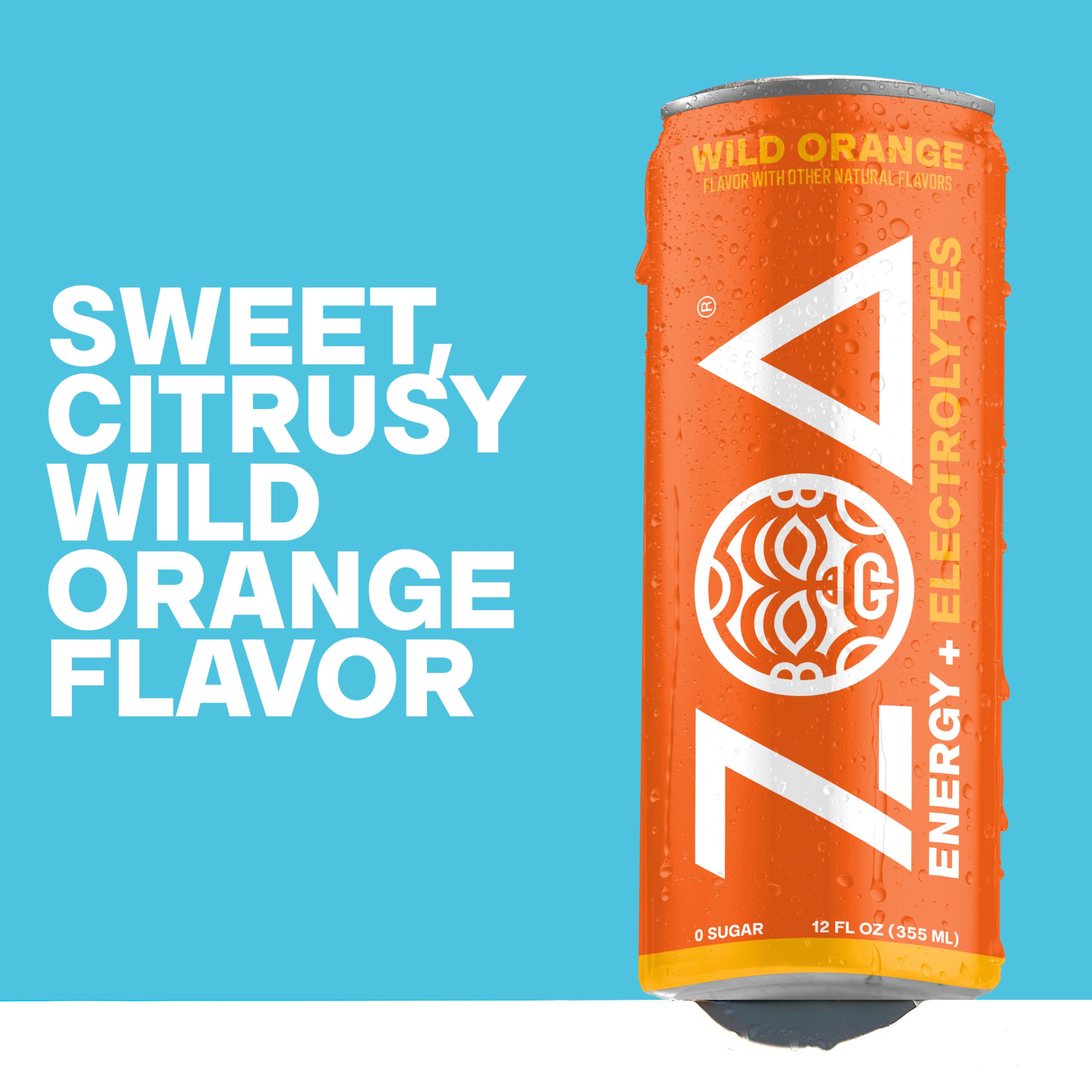Amazon.com : ZOA Zero Sugar Energy Drink, Wild Orange, 12 Pack, 12